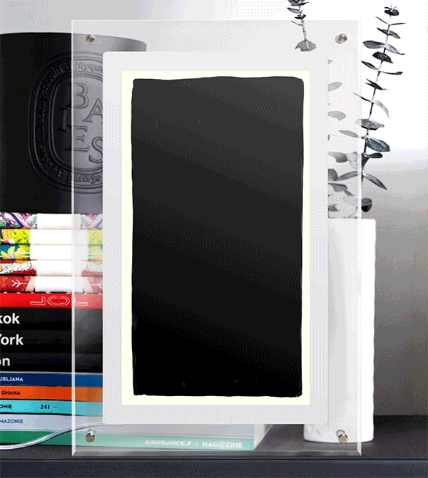 Beautiful In Black in Digital Frame 8.5" x 5.75"