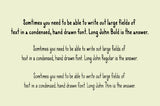 Long John Font