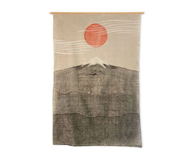 Original "Sangre De Cristo" Linocut Print on Linen