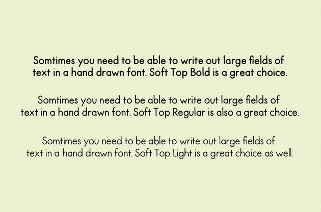 Soft Top Font