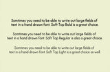 Soft Top Font
