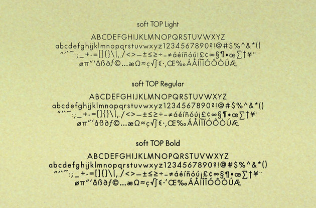 Soft Top Font