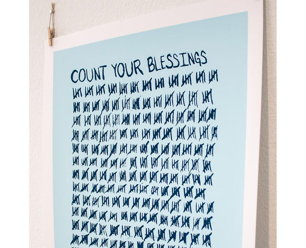 Count Your Blessings Screen Print | Matthew Allen Art for Count Your Blessings Free Printable