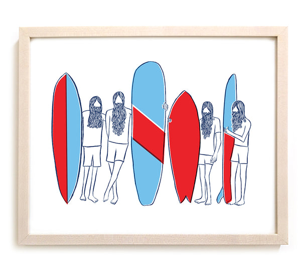 Surfer Gallery Wall – Matthew Allen Art