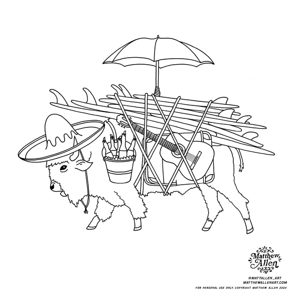 Matthew Allen Coloring Book Vol. 1 | Matthew Allen Art
