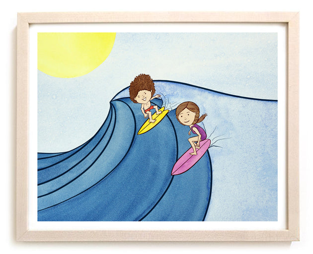 Mop Rides Art Print "Party Wave!"