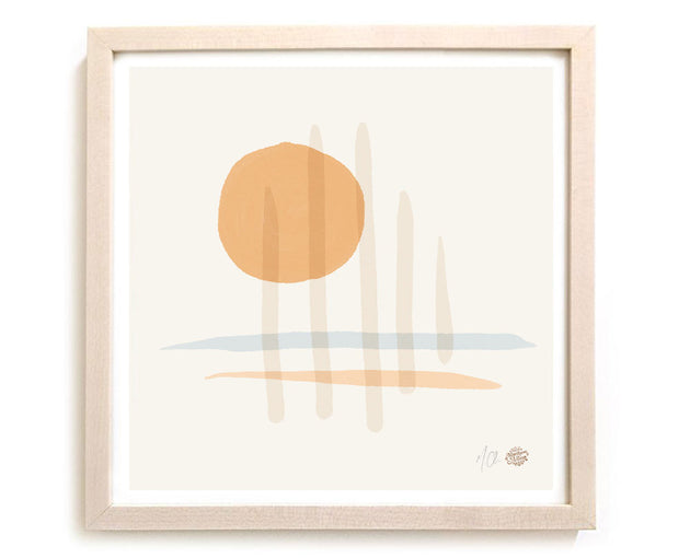 Limited Edition Environmental Art Print "Sundown" Escapism Series