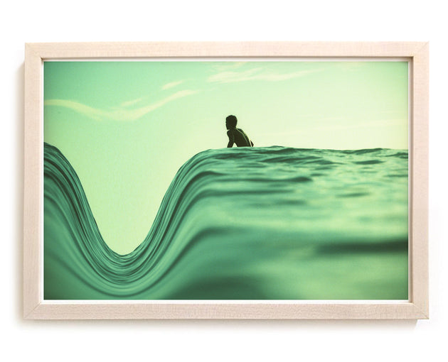 Limited Edition Beach Art Print "The Dip" Surreal Surf Series