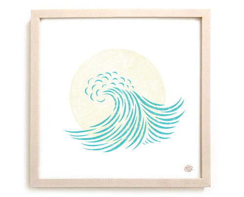 Surfing Art Print "Wave Sun"