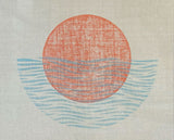 Original "Cradle" Linocut Print on Linen