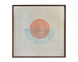 Original "Cradle" Linocut Print on Linen