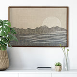 Original "Dawn" Linocut Print on Linen