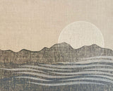 Original "Dawn" Linocut Print on Linen