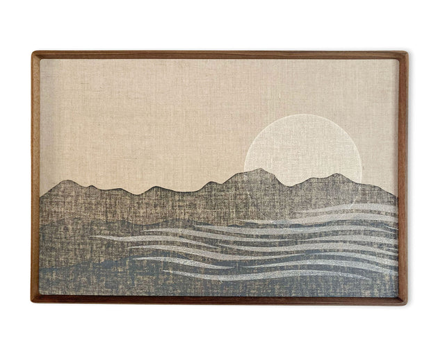 Original "Dawn" Linocut Print on Linen