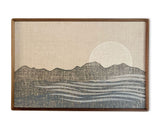 Original "Dawn" Linocut Print on Linen