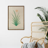 Original "Flora" Linocut Print on Linen