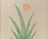 Original "Flora" Linocut Print on Linen