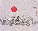 Original Block Print Art "High Seas"