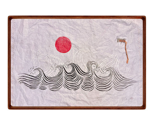 Original Block Print Art "High Seas"