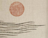 Original "Lakeside" Linocut Print on Linen