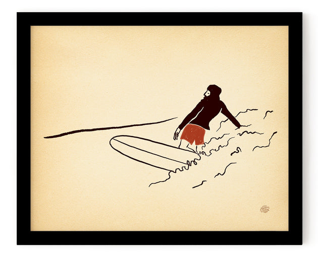 Surf Art Print "Mellow"