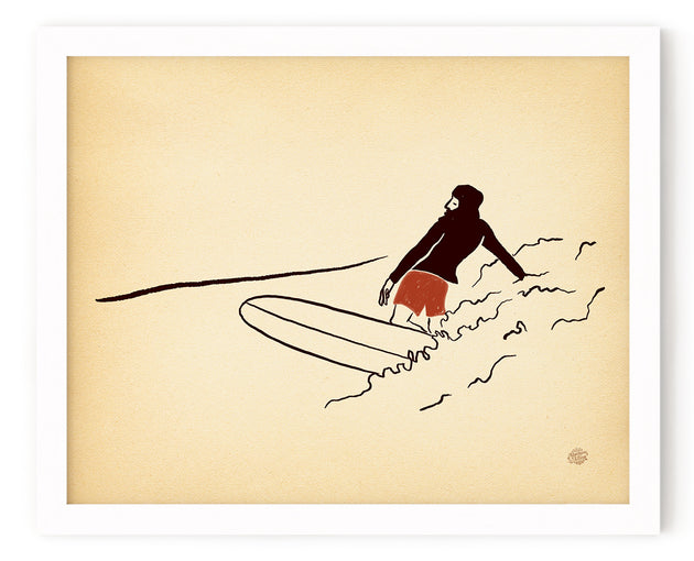 Surf Art Print "Mellow"