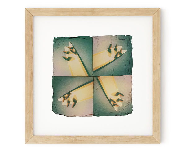 7 Sea Surge Surfing Art Print | Matthew Allen Art