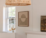 Original "Rising Sun" Linocut Print on Linen