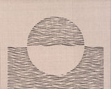 Original "Rising Sun" Linocut Print on Linen