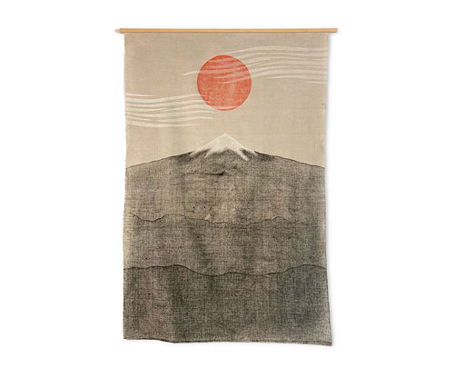Original "Sangre De Cristo" Linocut Print on Linen