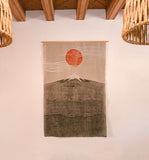 Original "Sangre De Cristo" Linocut Print on Linen