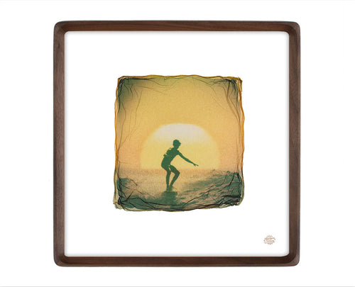 Emulsion Lift Photo Print "Settling Sun"