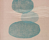 Original "Stones" Linocut Print on Linen