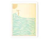 Surfing Art Print "Summer Slides"