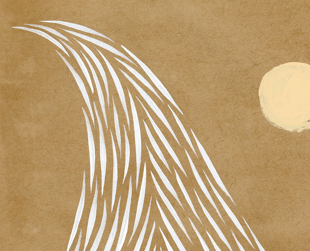 Original Block Print Art "Swell Season"