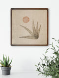 Original "Towards The Light" Linocut Print on Linen