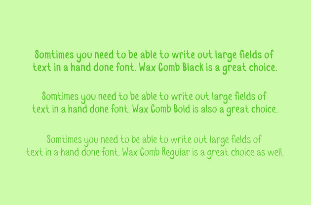 Wax Comb Font