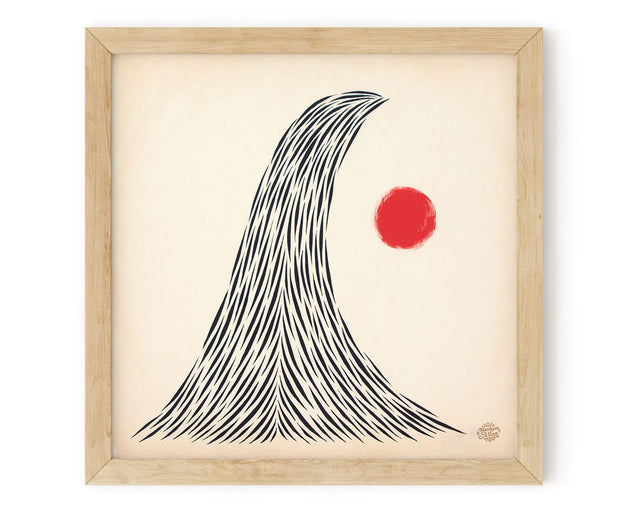 Beach Art Print "West Peak"