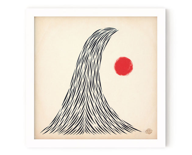 Beach Art Print "West Peak"