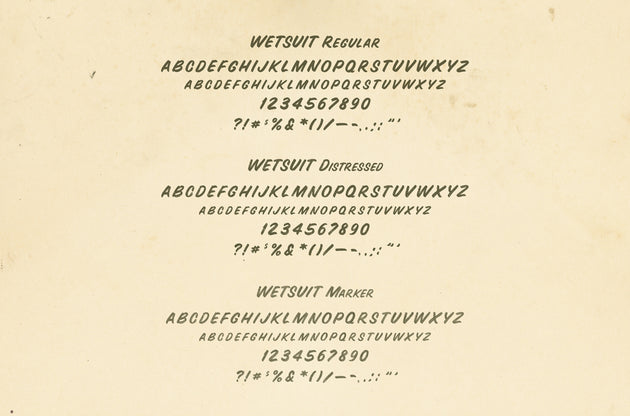 Wetsuit Font