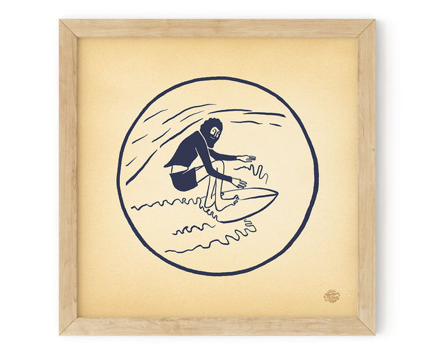 Surf Art Print "Wiggle Toes"