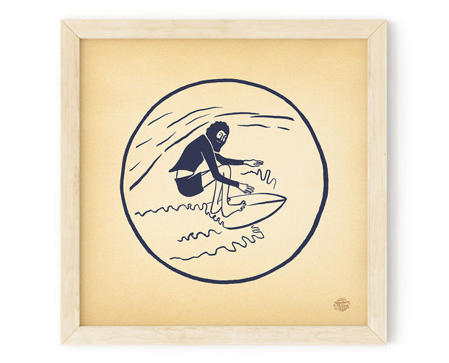 Surf Art Print "Wiggle Toes"