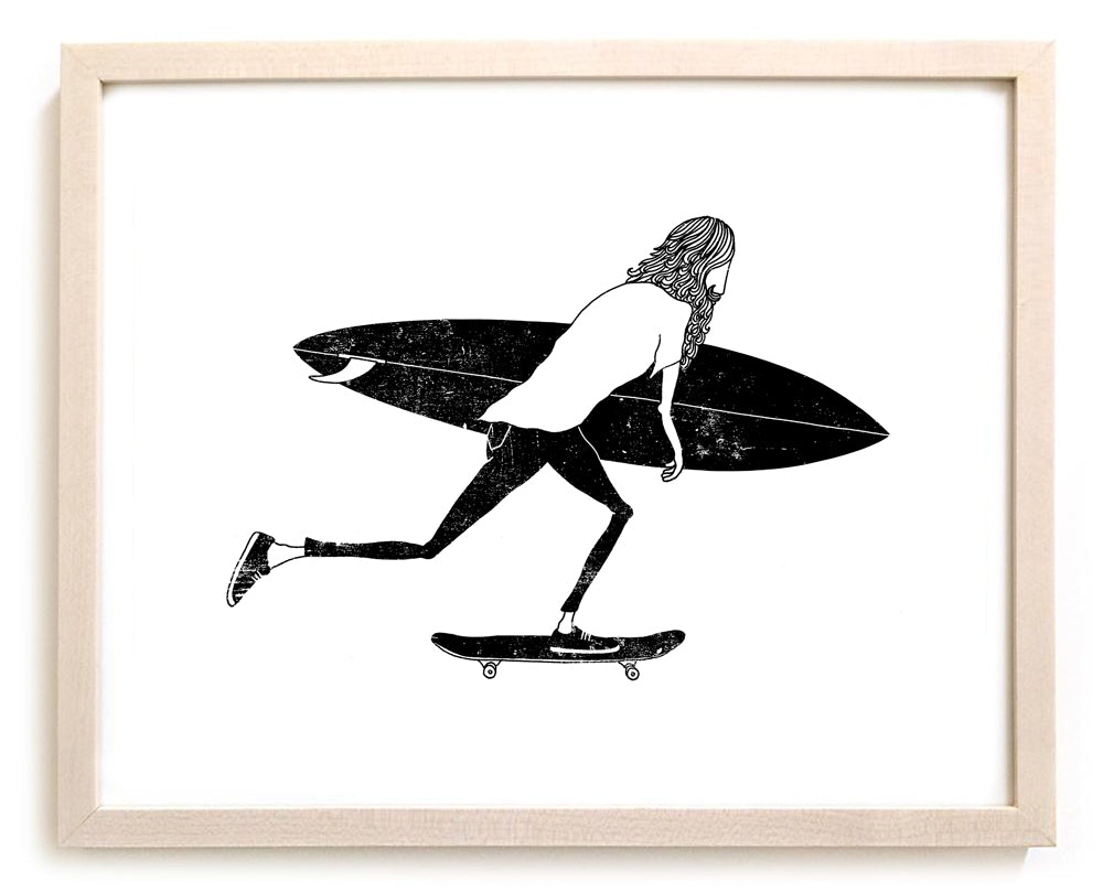 Matthew Allen サーフボードSurfing Art Print Aces Surfing Art Print | Matthew Allen Art