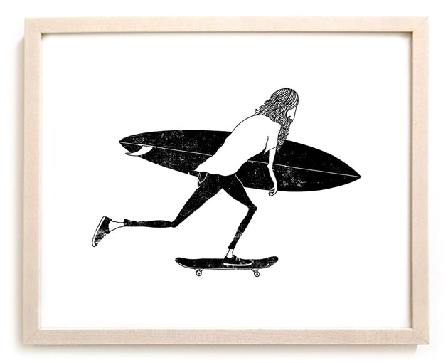 Surfing Art Print "Dogtown"