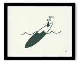 Surfing Art Print "Adrift"