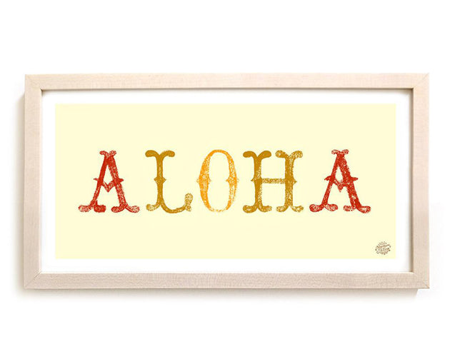 Limited Edition Surfing Art "Aloha"