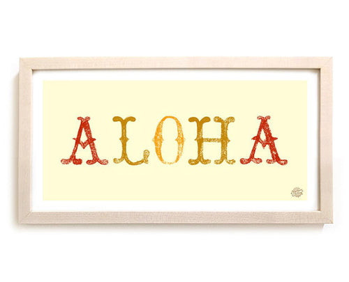 Surfing Art Print "Aloha"