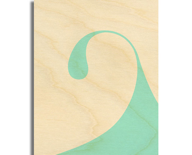 Surf Art Wood Print Limited Edition "Arco"