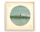 Limited Edition Surfing Art Print "Behold He Is Coming With The Clouds" - Mixed Media