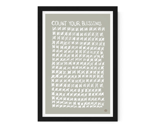 Count Your Blessings Art Print "Moss"